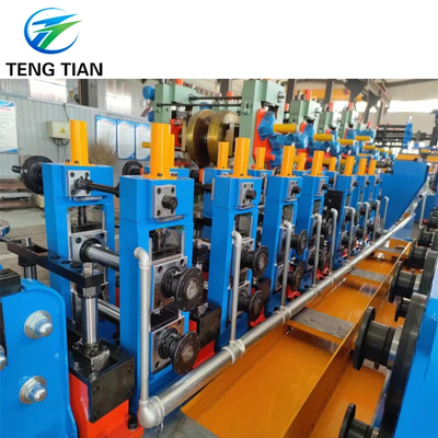 Máquina de formación de tubos de acero de control PLC para una producción eficiente