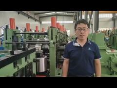 Línea de producción de tuberías de acero de grasa de velocidad PLC controlada en interiores ERW Tube Mill 600KW Potencia