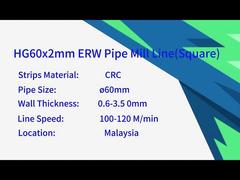 Planta de tubos soldados de alta frecuencia para tubos cuadrados