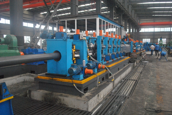 Cadena de producción automática completa de la tubería de acero de ERW forma del cuadrado de HG140 de medida adaptable