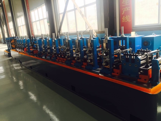 Línea de molino de tubos de acero galvanizado ERW Hf Color azul Ahorro de energía 120m / min Velocidad de funcionamiento