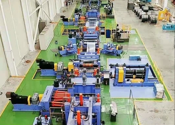 Máquina automática de corte de acero de 280 kW a 315 kW con motores DC para bobinas de acero al carbono