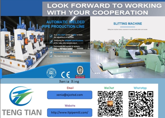 PLC Control Cnc de alta precisión Produce máquina de tubería automática molino de tubos