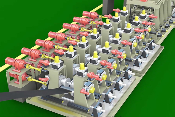 250x250mm Molino automático de tubos de alta precisión de acero al carbono automático