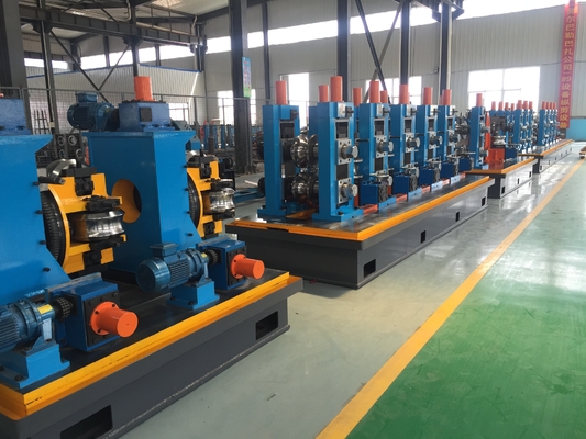 Molino de tuberías de precisión, molino de tuberías de soldadura azul profesional Diámetro 114 mm