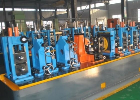 Molino de tuberías de precisión, molino de tuberías de soldadura azul profesional Diámetro 114 mm