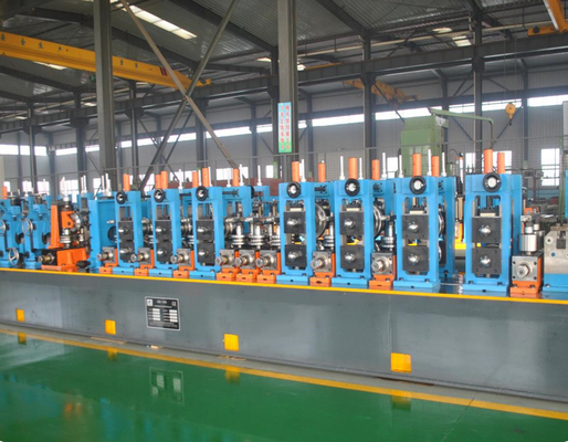 Linea de soldadura de tubos de acero al carbono de precisión, máquina de fabricación de tubos de acero 280 ~ 700 mm de ancho