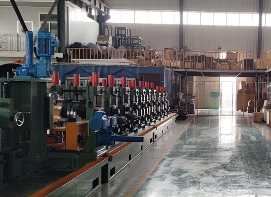 Máquina de fabricación de tuberías de acero de pared fina galvanizadas línea de producción 100 M/min