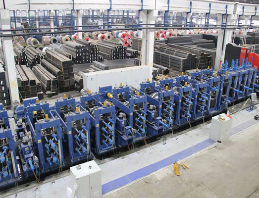 Línea de producción de tubos de acero de alta precisión de tubo soldado de diámetro 150-254 mm