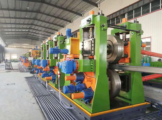 Máquina de fabricación de tuberías de soldadura de alta frecuencia para molino de tubos cuadrados de 100x100-200x200