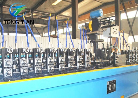 Plc 1000kw máquina de fabricación de tuberías con larga vida útil línea de producción de tuberías de acero
