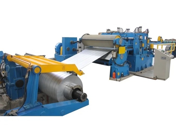 Máquina de corte de acero eficiente para bobinas de diámetro interno de 450-550 mm controlada por Plc