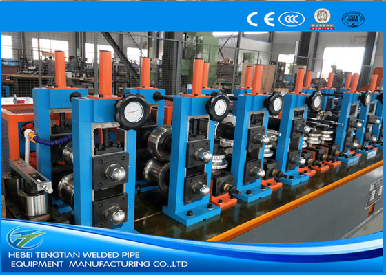 Línea de producción de la máquina de molino de tuberías de ERW ajustada Ahorro de energía Color azul HG32