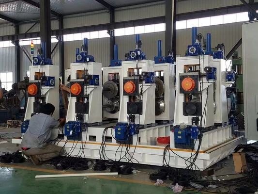 Máquina de tuberías Control eléctrico espesor de 5,0 mm certificación CE Molino de tubos cuadrados