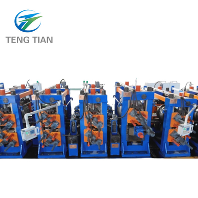 Molino de tuberías de precisión Equipo de fabricación de tuberías totalmente automatizado, molino de tuberías ERW duradero ISO9001