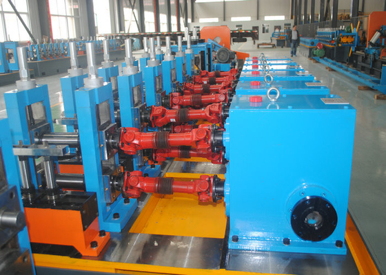 Molino de tuberías industriales inteligentes azules para la fabricación de tuberías de acero al carbono
