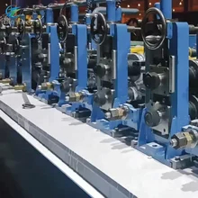Máquina de molino de tubos de pared de 6 mm con control PLC y rodillos endurecidos Cr12