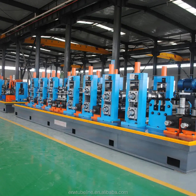 MS Máquina de fabricación de tuberías industriales de acero Producción continua de alta velocidad