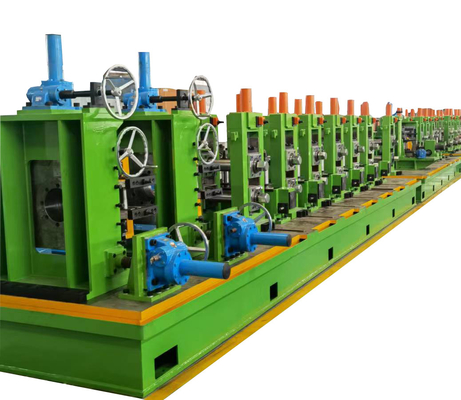 Máquina de moldeado de tubos de acero de rodillos con recubrimiento Cr12 12 M de longitud con control PLC
