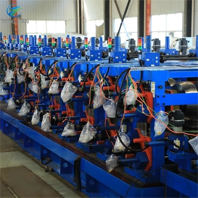 Máquina de fabricación de tubos de acero de acumulador horizontal para tubos cuadrados F150
