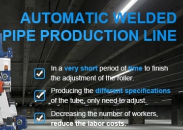 HG76 Máquina de fabricación de tuberías soldadas o línea de producción de tuberías de acero para tubos cuadrados