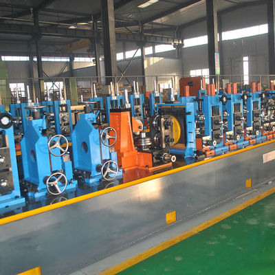 Línea de producción de molinos de tuberías 60-140 mm Equipo de soldadura de tuberías redondas de acero al carbono Máquina de fabricación de ERW de alta frecuencia Máquina de molino de tubos de acero al carbono