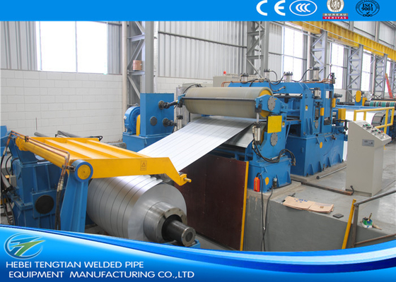 Máquina automática de corte de metal de alta precisión de acero/máquina de rebobinado de recubrimiento de bobinas