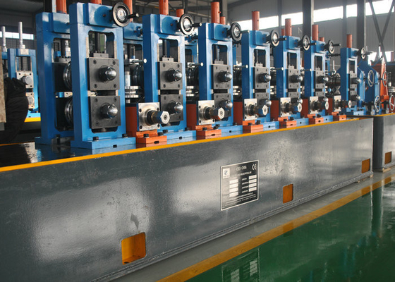 Molino de tuberías de precisión Molino de tuberías industriales de acero / máquina de fabricación de tuberías Erw 30-100m / min Velocidad del molino