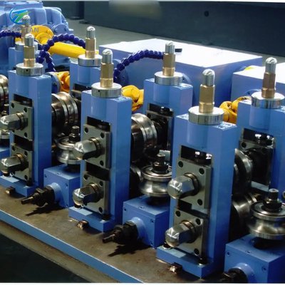 Máquina de fabricación de tubos de acero de acumulador horizontal para tubos cuadrados
