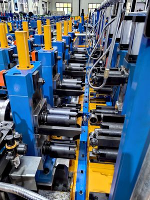 Línea de producción de molinos de tubos Equipos de soldadura de acero al carbono Máquina para fabricar REG de alta frecuencia Φ114-Φ273 Línea de tubos soldados de alta precisión