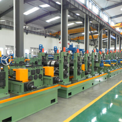Máquina de fabricación de tuberías ERW con motor y PLC 45kw Potencia para la línea de producción de tuberías de acero al carbono 60-140mm máquina de molino de tuberías redondas